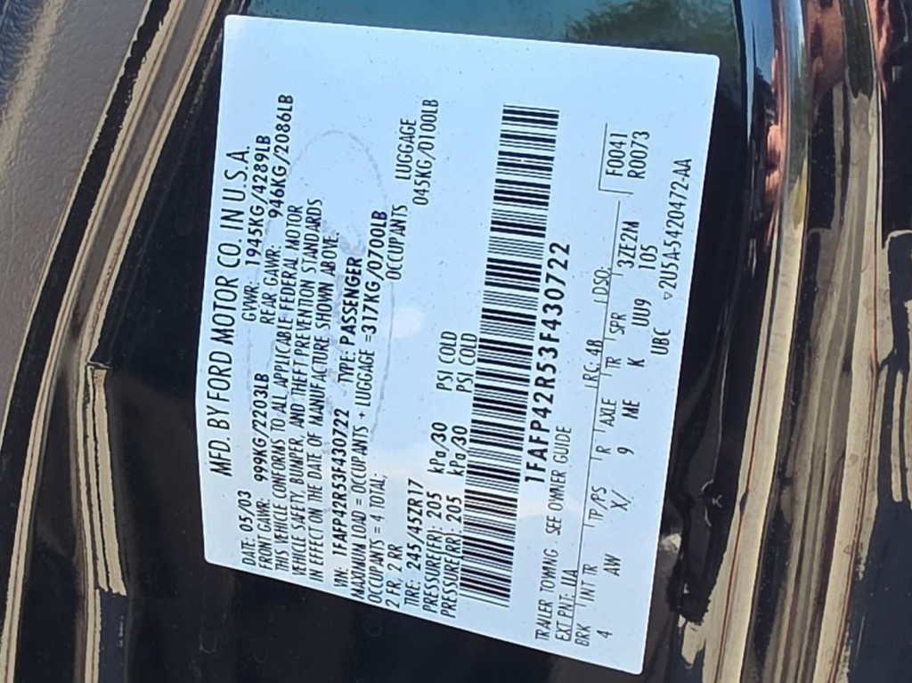 2003 Ford Mustang Image 40