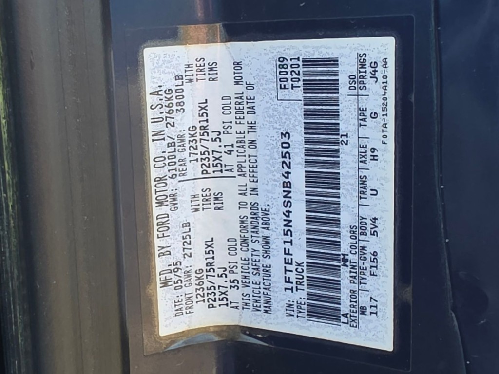 1995 Ford F-150 Image 39