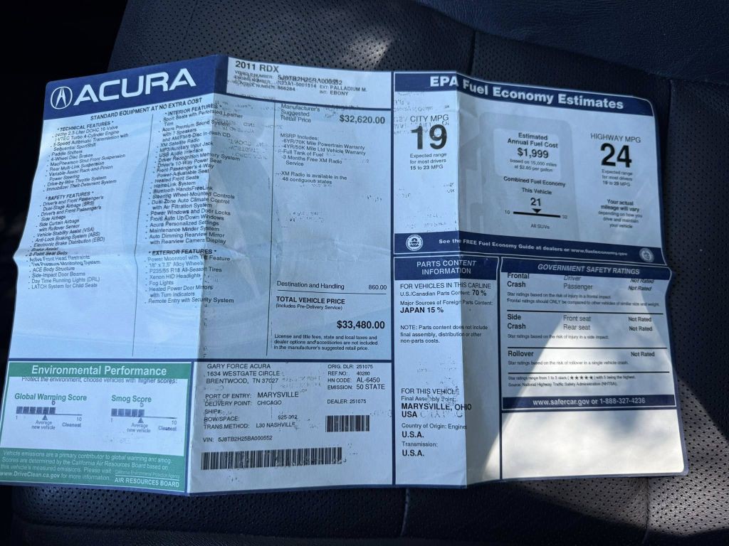 2011 Acura RDX Image 31