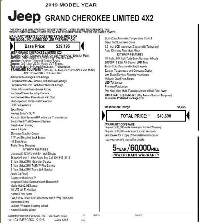 2019 Jeep Grand Cherokee Image 42