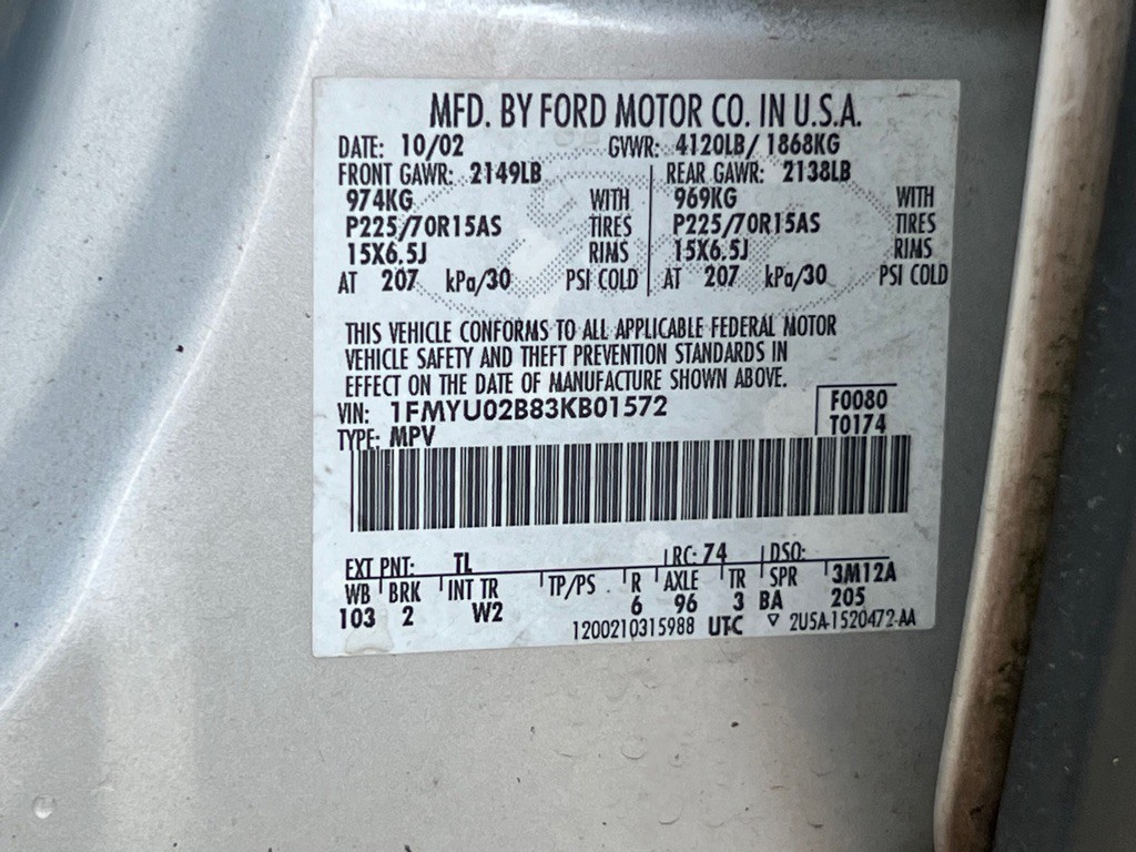 2003 Ford Escape Image 18
