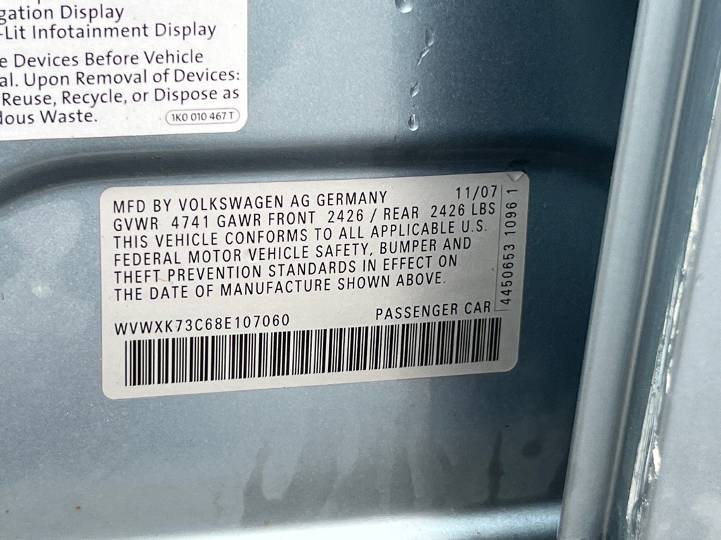 2008 Volkswagen Passat Image 19