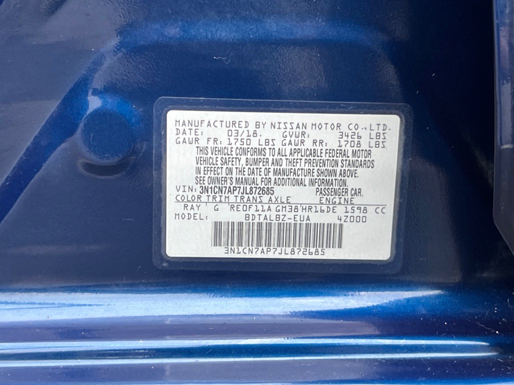2018 Nissan Versa Image 17