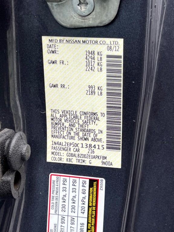 2013 Nissan Altima Image 17
