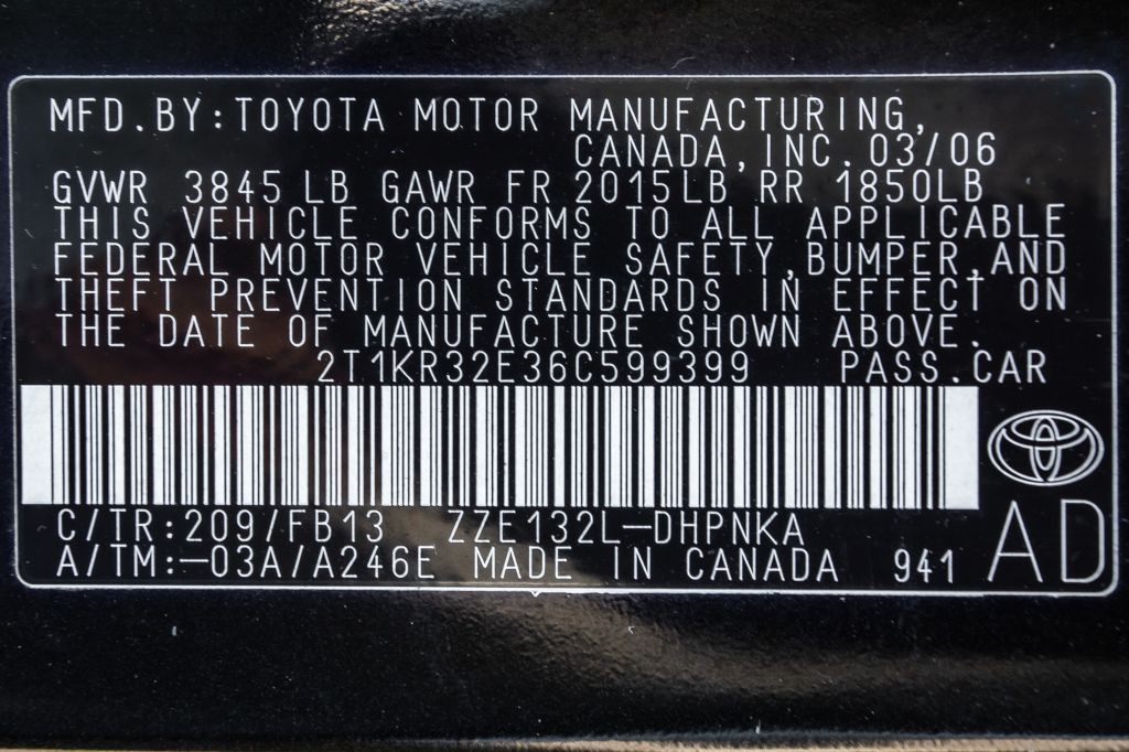 2006 Toyota Corolla Image 30