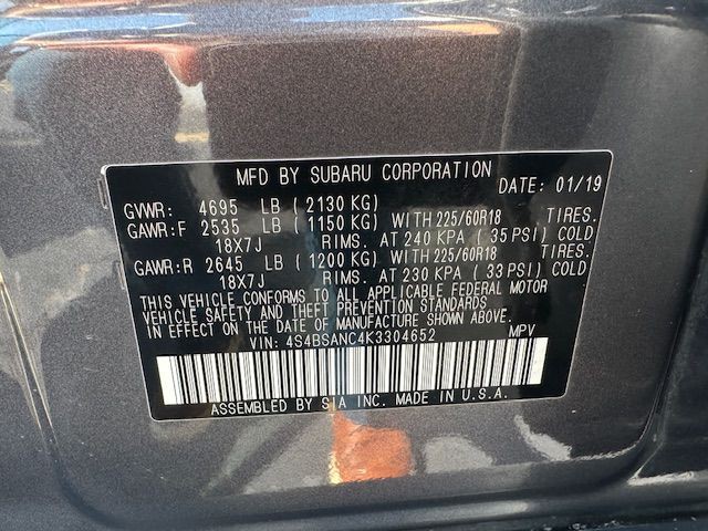 2019 Subaru Outback Image 21