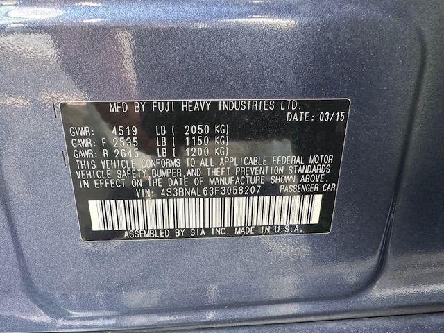 2015 Subaru Legacy Image 26