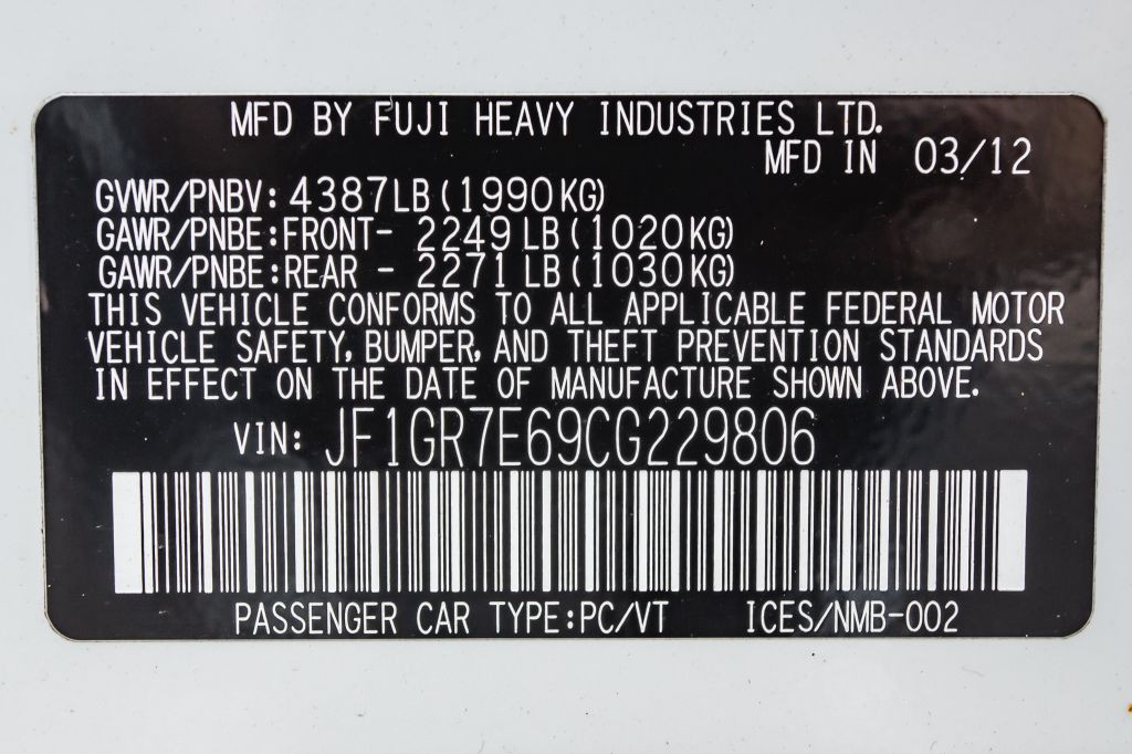 2012 Subaru Impreza WRX Image 28