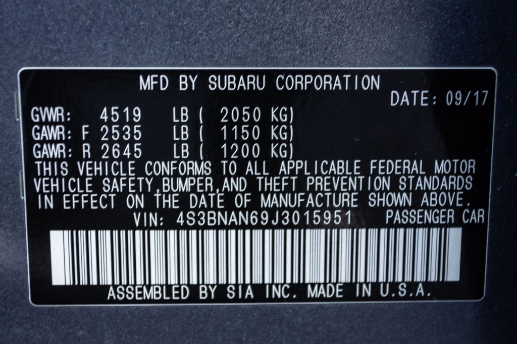 2018 Subaru Legacy Image 32