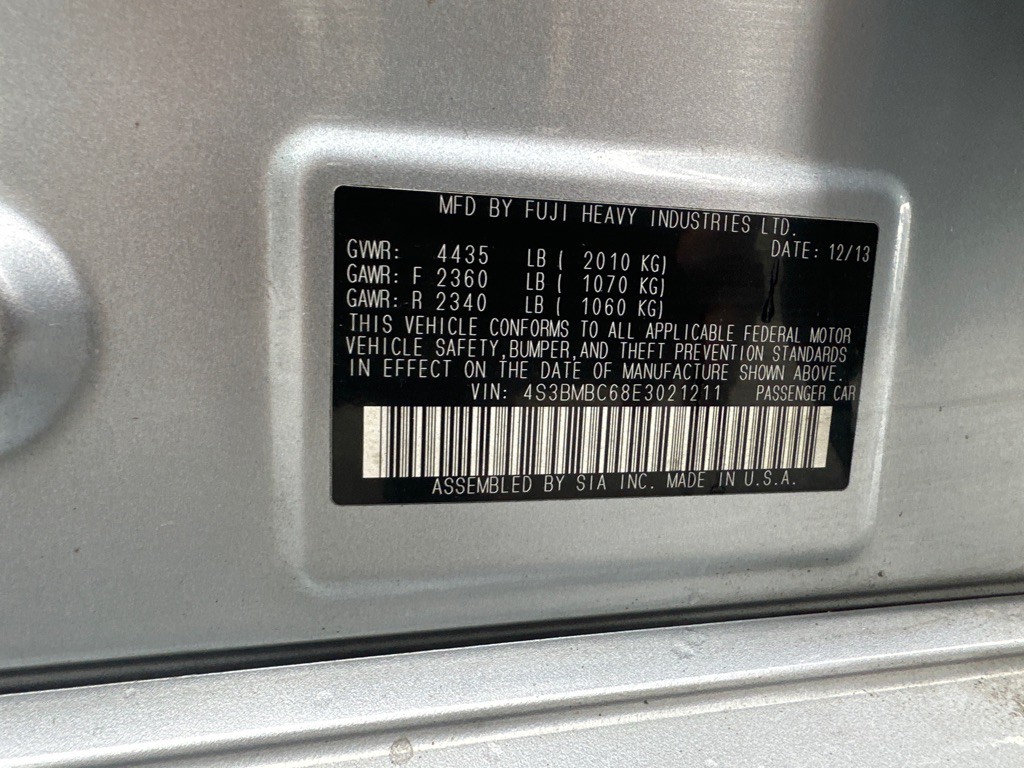 2014 Subaru Legacy Image 15