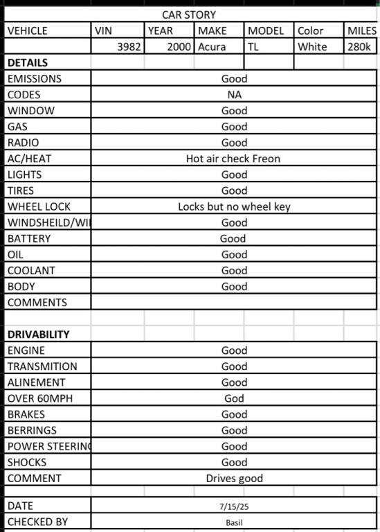 2000 Acura RL Image 8
