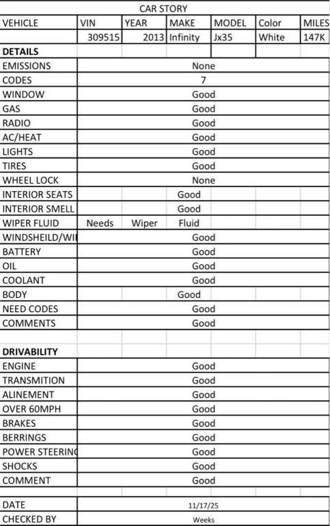 2013 INFINITI JX35 Image 10
