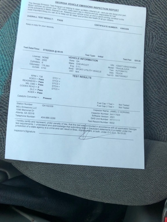 2002 Chevrolet Trailblazer Image 8