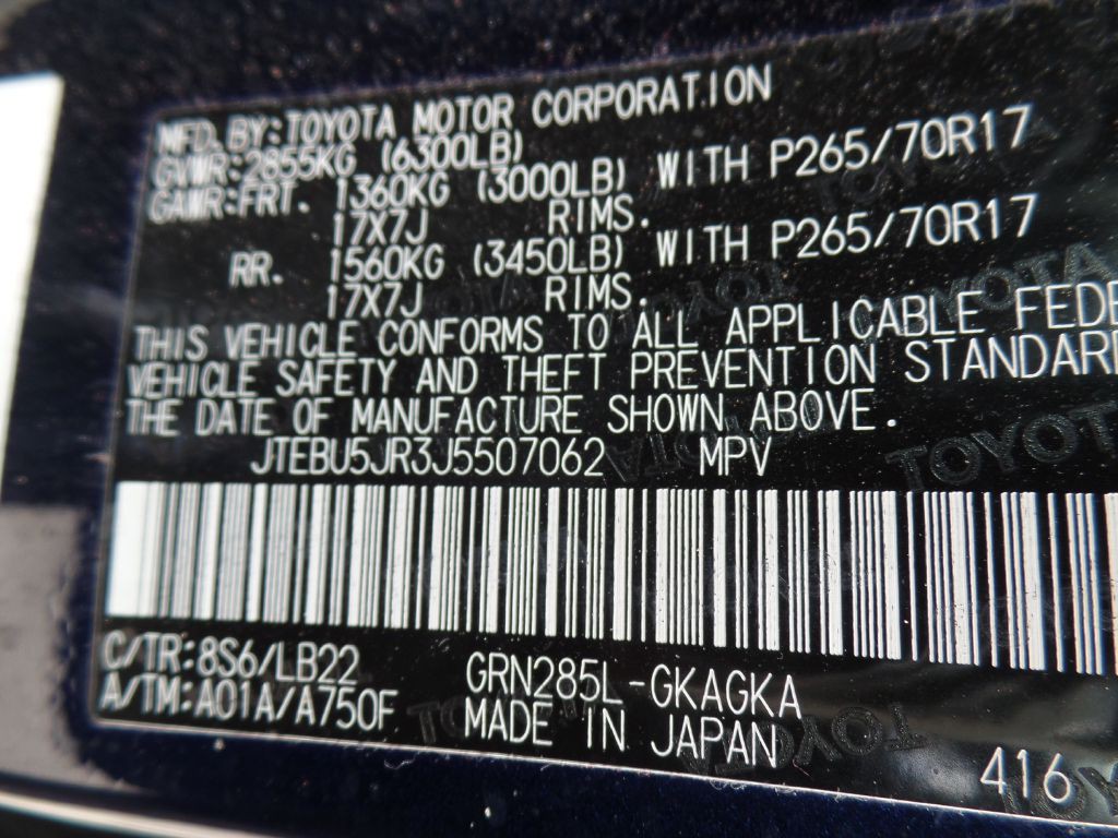 2018 Toyota 4Runner Image 49