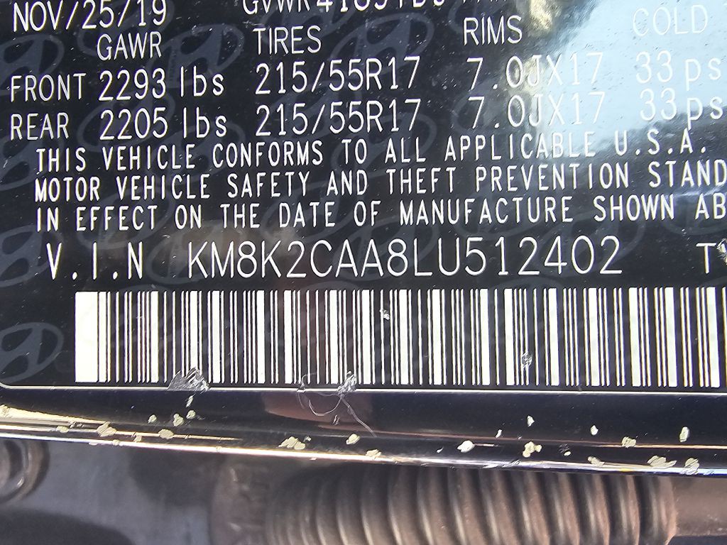 2020 Hyundai Kona Image 30