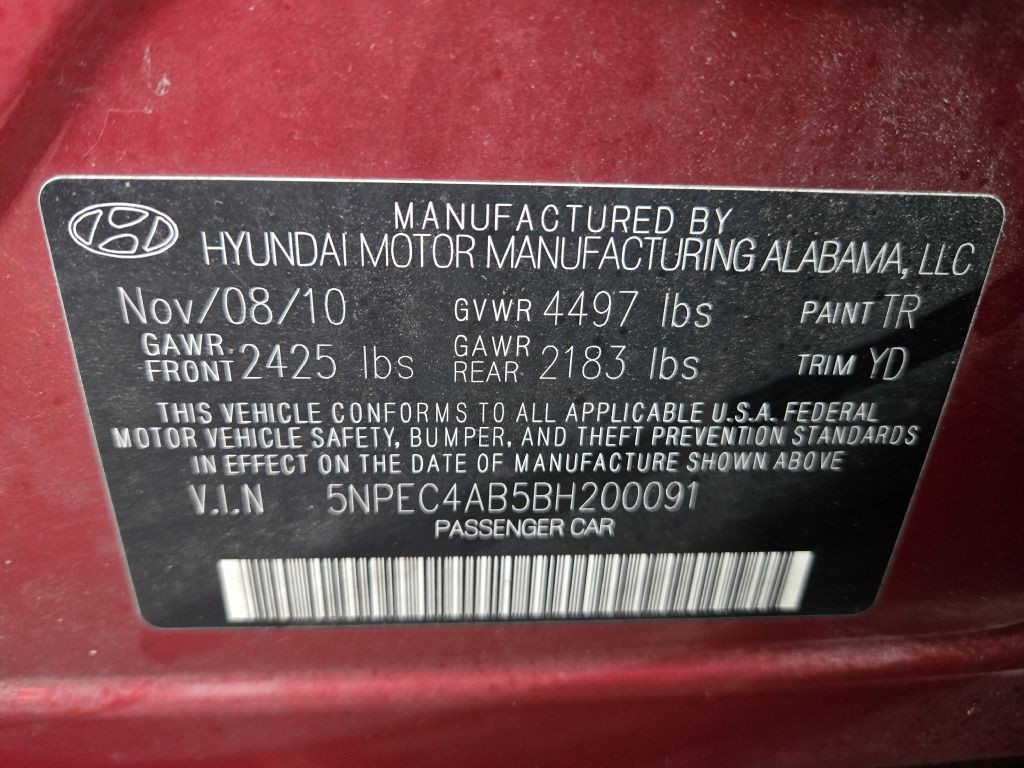 2011 Hyundai Sonata Image 31