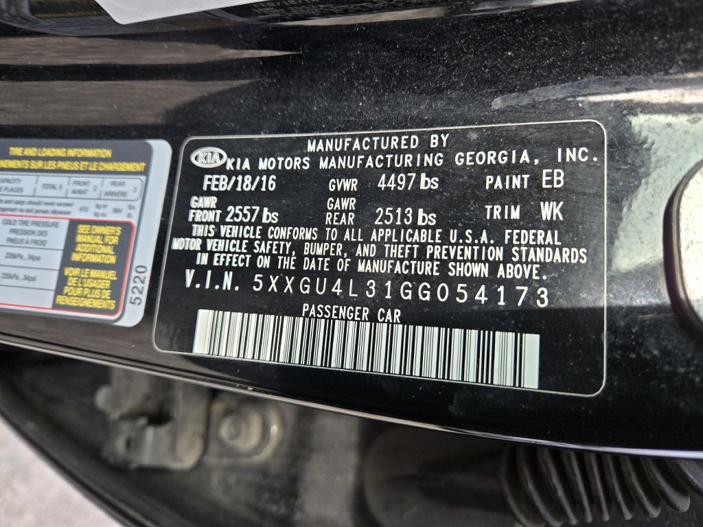 2016 Kia Optima Image 29