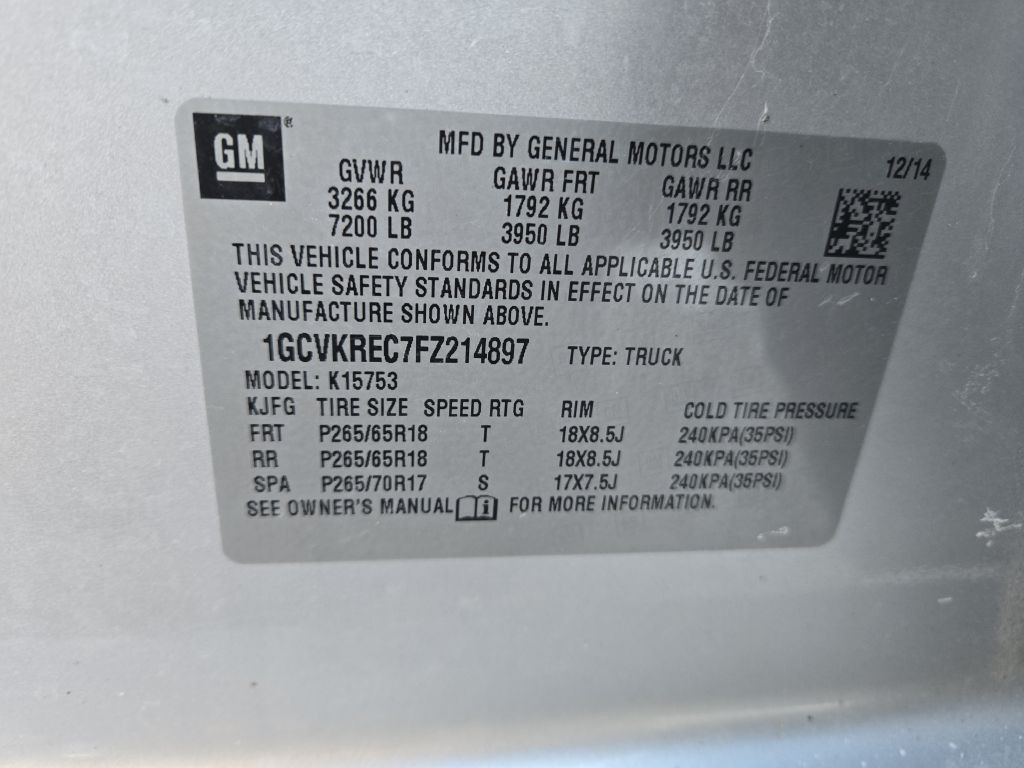 2015 Chevrolet Silverado 1500 Image 31