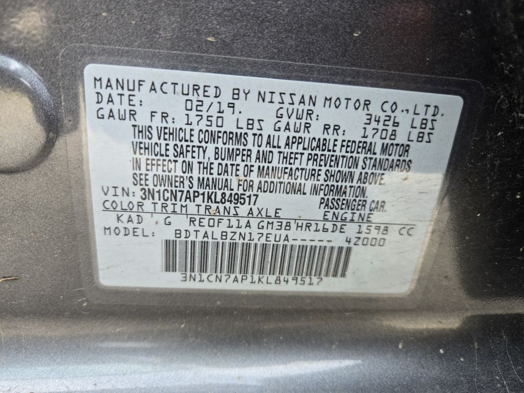 2019 Nissan Versa Image 28