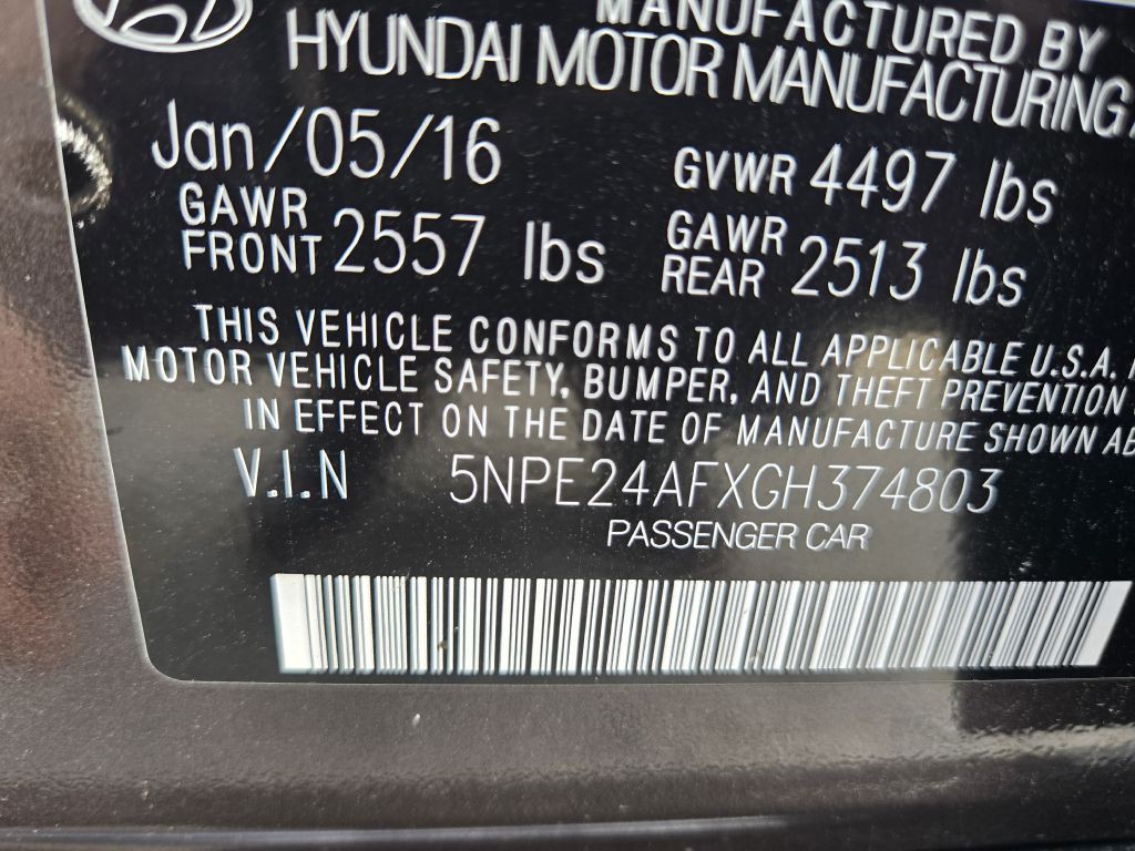2016 Hyundai Sonata Image 28