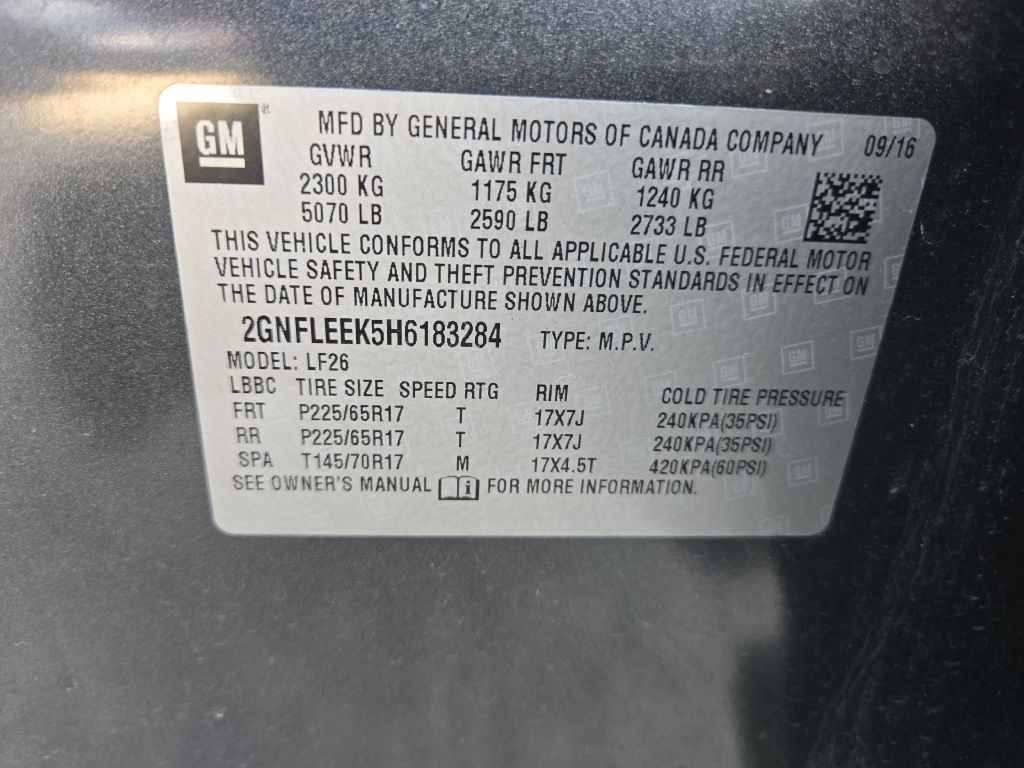 2017 Chevrolet Equinox Image 28