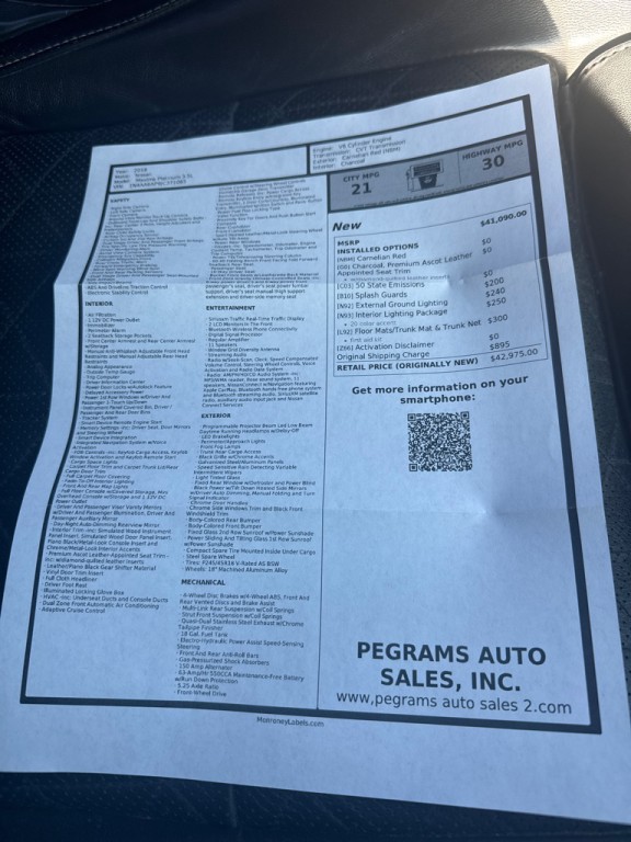 2018 Nissan Maxima Image 11