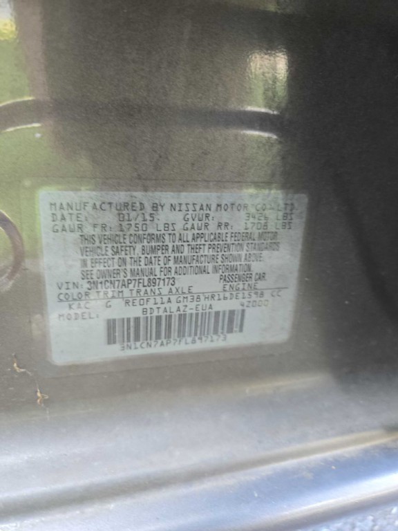 2015 Nissan Versa Image 20