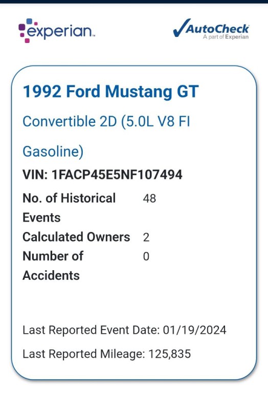 1992 Ford Mustang Image 3