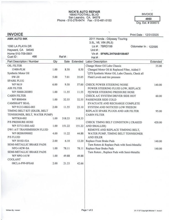 2010 Honda Odyssey Image 18