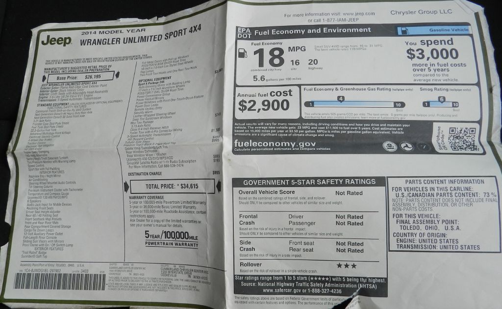 2014 Jeep Wrangler Unlimited Image 15