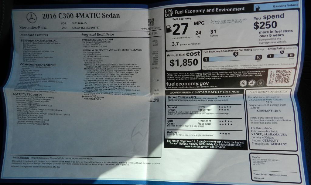 2016 Mercedes-Benz C-Class Image 15