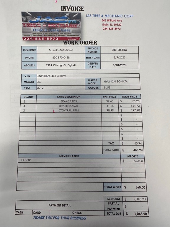 2012 Hyundai Sonata Image 1