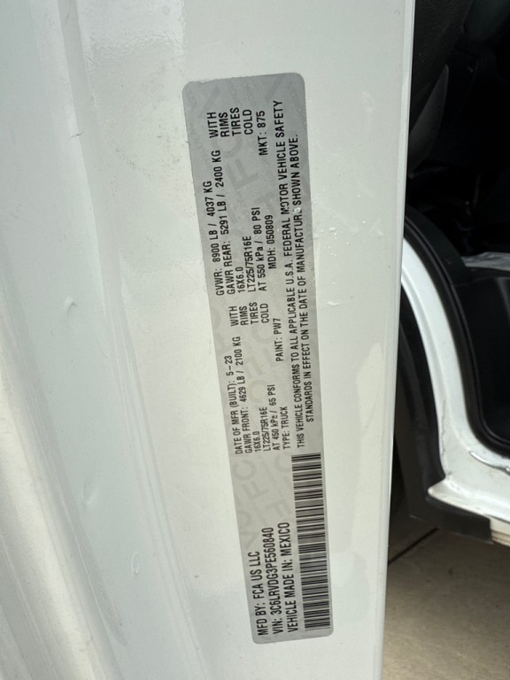 2023 RAM Promaster Image 8