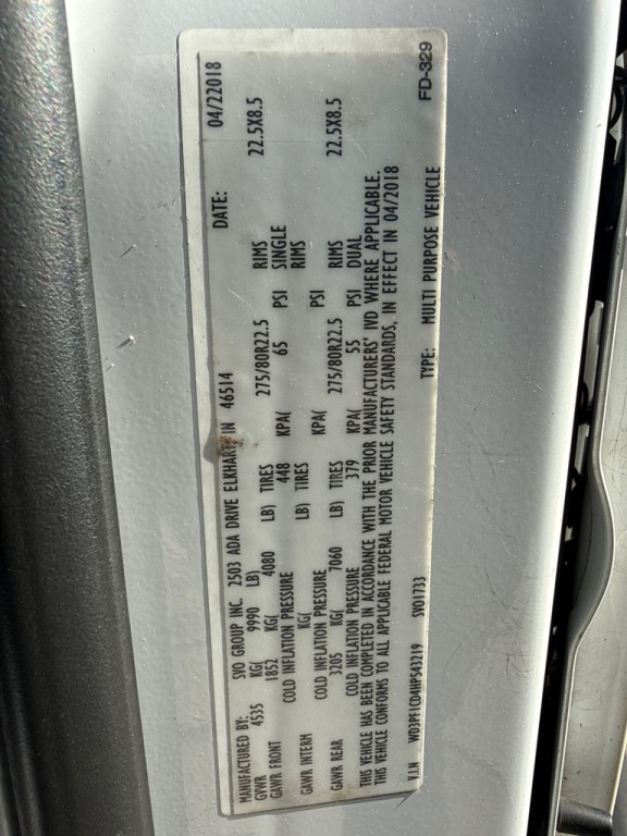 2017 Mercedes-Benz Sprinter Image 9