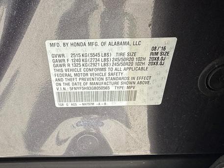 2016 Honda Pilot Image 19