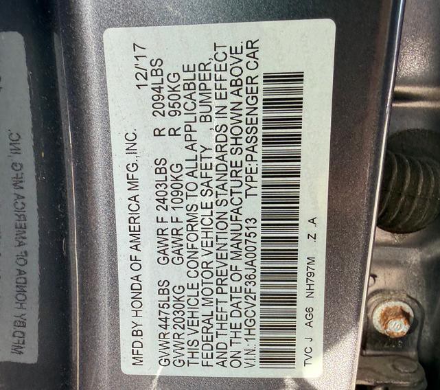 2018 Honda Accord Image 15