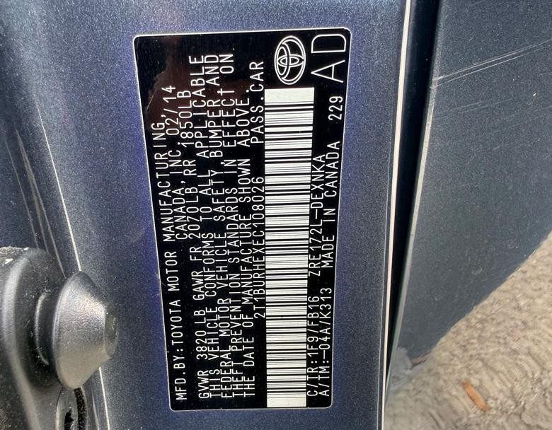 2014 Toyota Corolla Image 18