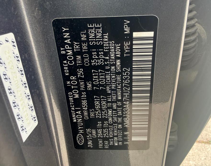 2017 Hyundai Tucson Image 18