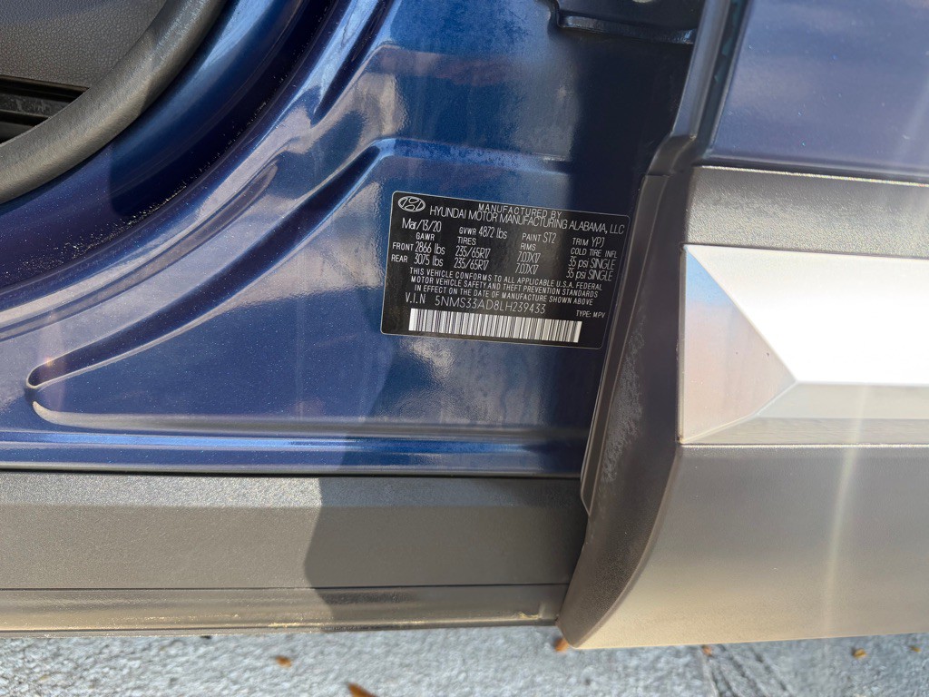 2020 Hyundai Santa Fe Image 13