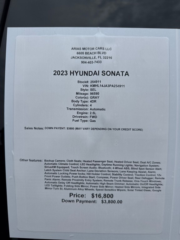 2023 Hyundai Sonata Image 21