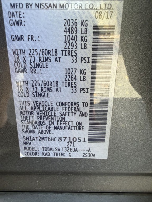 2017 Nissan Rogue Image 26