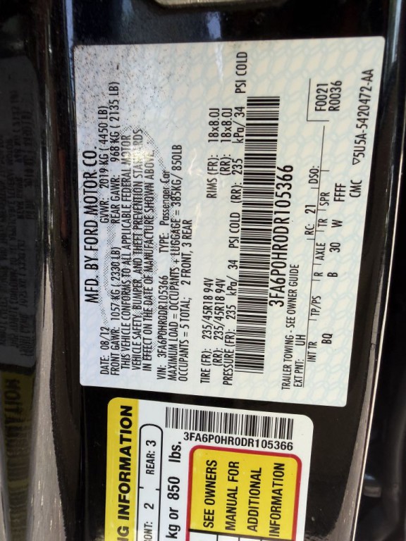2013 Ford Fusion Image 25