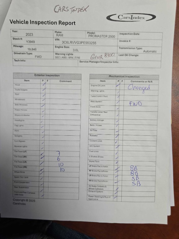 2023 RAM Promaster Image 2