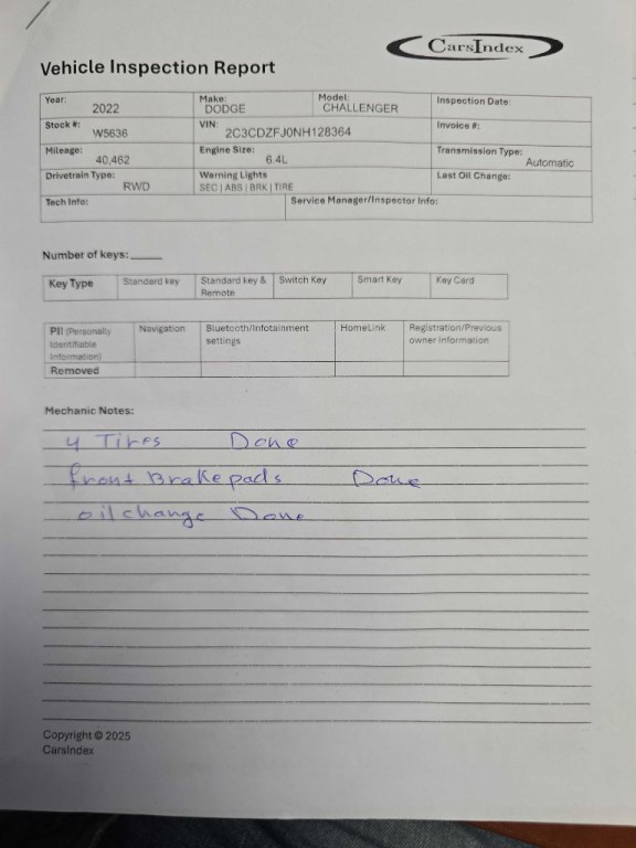 2022 Dodge Challenger Image 1