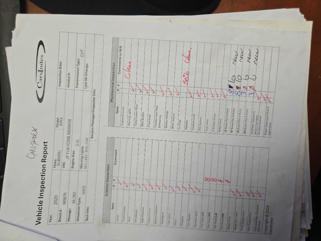 2020 Subaru WRX Image 2