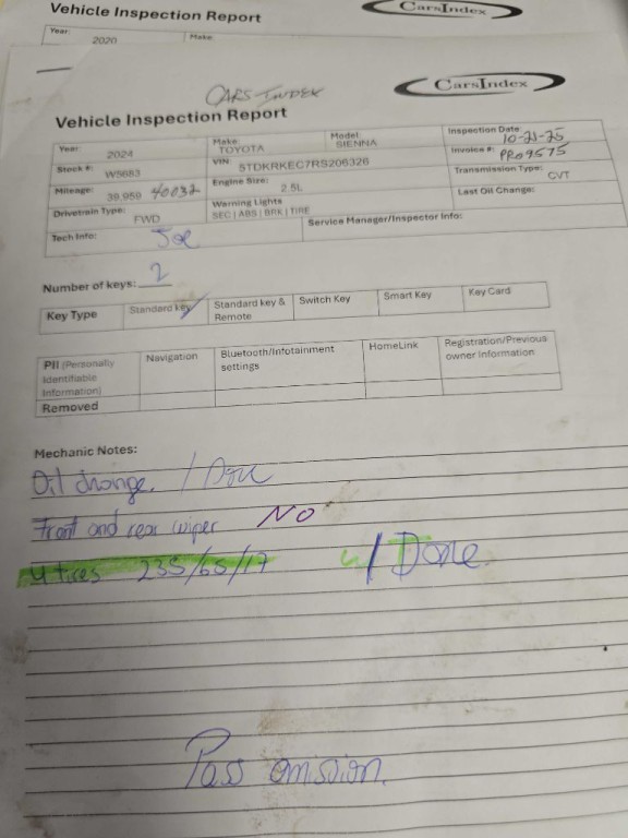 2024 Toyota Sienna Image 2