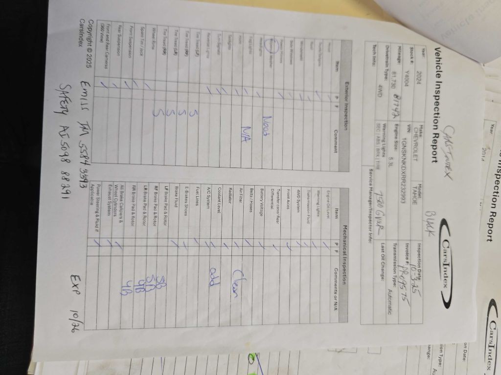 2024 Chevrolet Tahoe Image 2