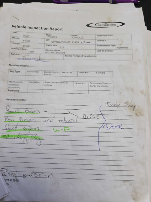 2022 Toyota Corolla Image 1