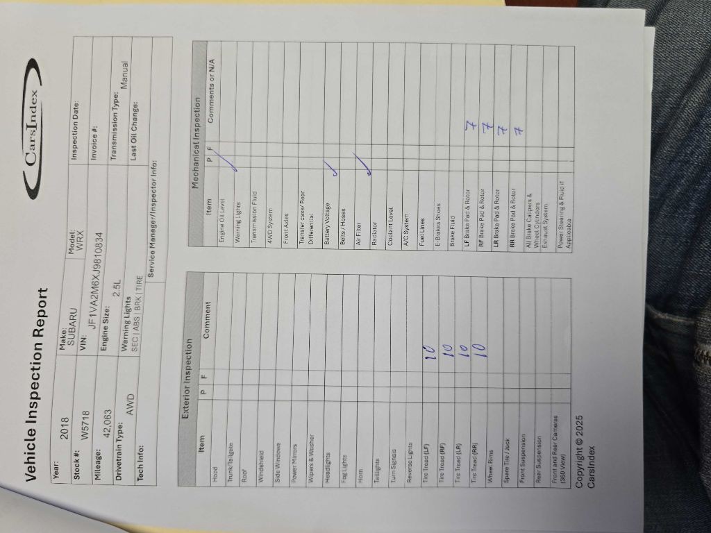 2018 Subaru WRX Image 2