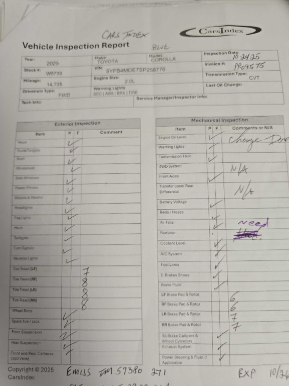 2025 Toyota Corolla LE